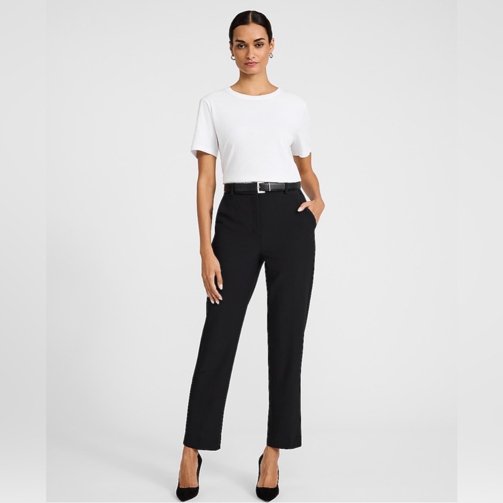 Express Editor Super High Waist Straight Ankle Pant